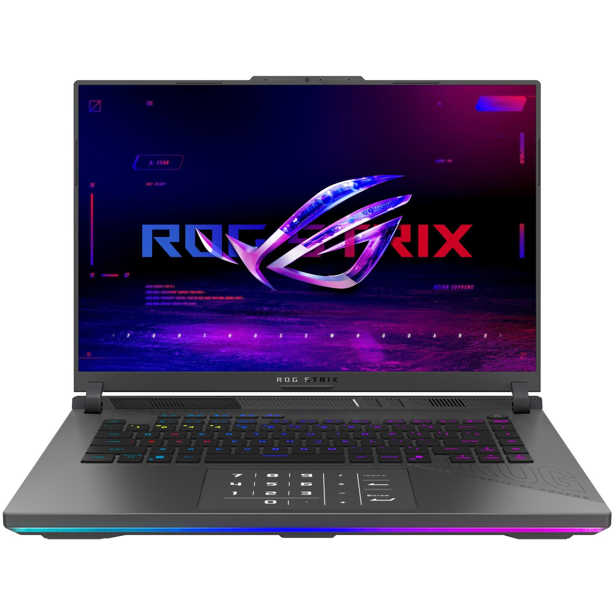 ASUS ROG Strix G16 - 16" Ryzen 9 8940HX, 32GB RAM, 1TB SSD, Gray (AZERTY Keyboard)