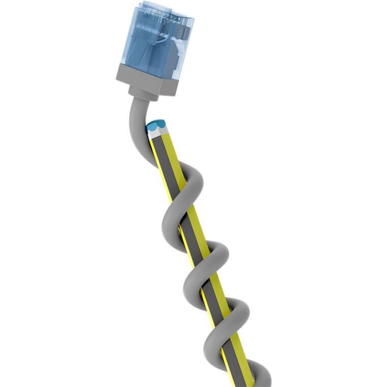 Goobay CAT 6A Ultra-Flexible Patch Cable, Slim, U/UTP, Short Connectors, Pure Copper Conductors (CU), LSZH, TPE Jacket, AWG 32