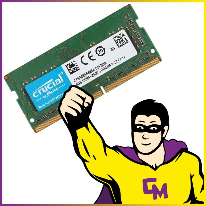 Crucial 8GB DDR4 SODIMM Memory (CT8G4SFS824A)