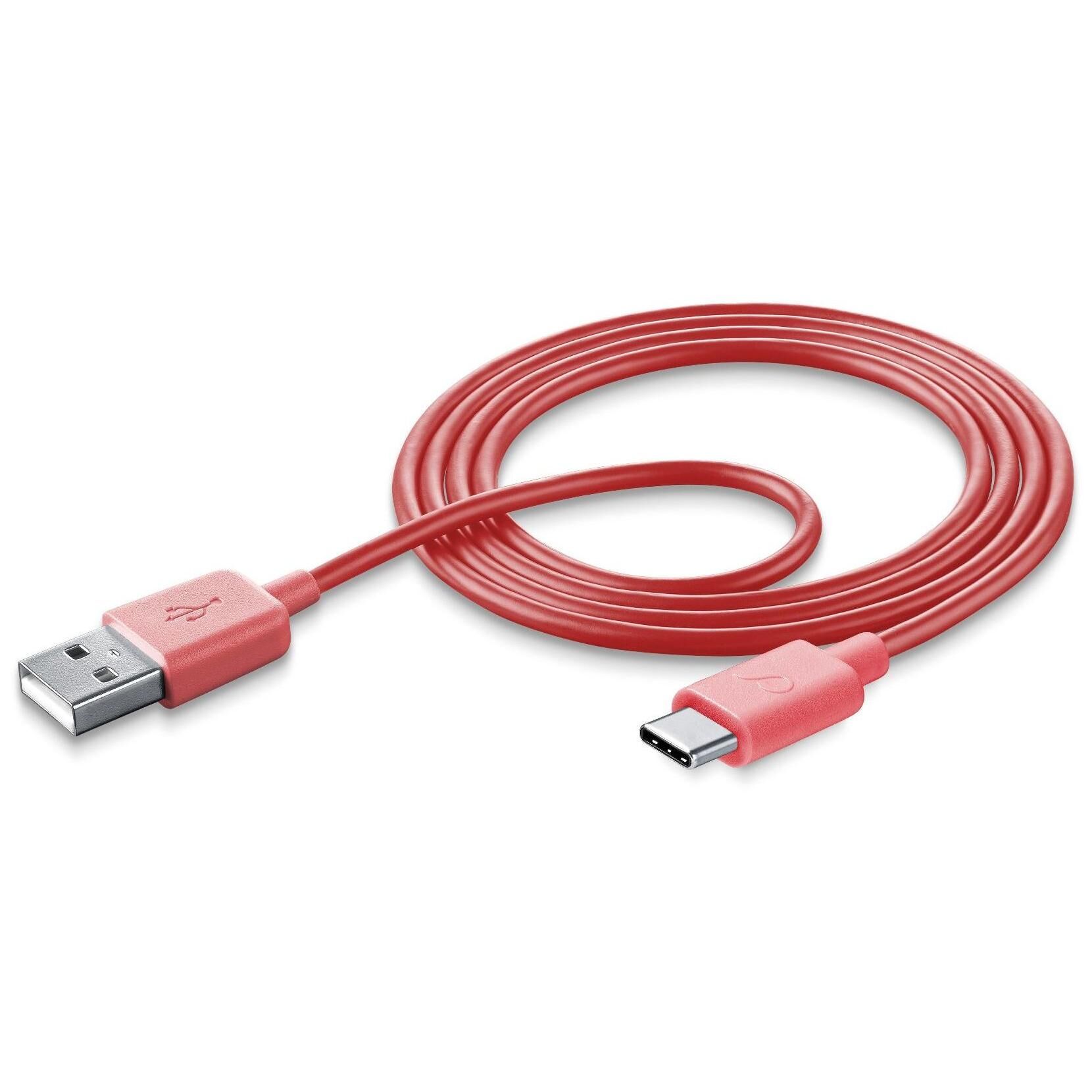Cable Cellularline Stylecolor USB-C - 100 cm