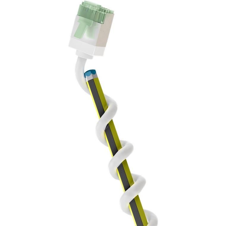Cable Goobay Patch CAT 8.1 Ultraflexible, Blanco, 25 cm (Ajustado y Resistente, U/FTP)