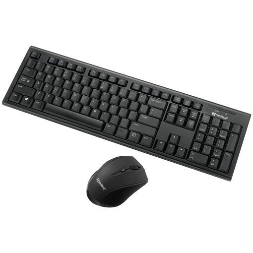 Ensemble de bureau sans fil Sandberg, Noir