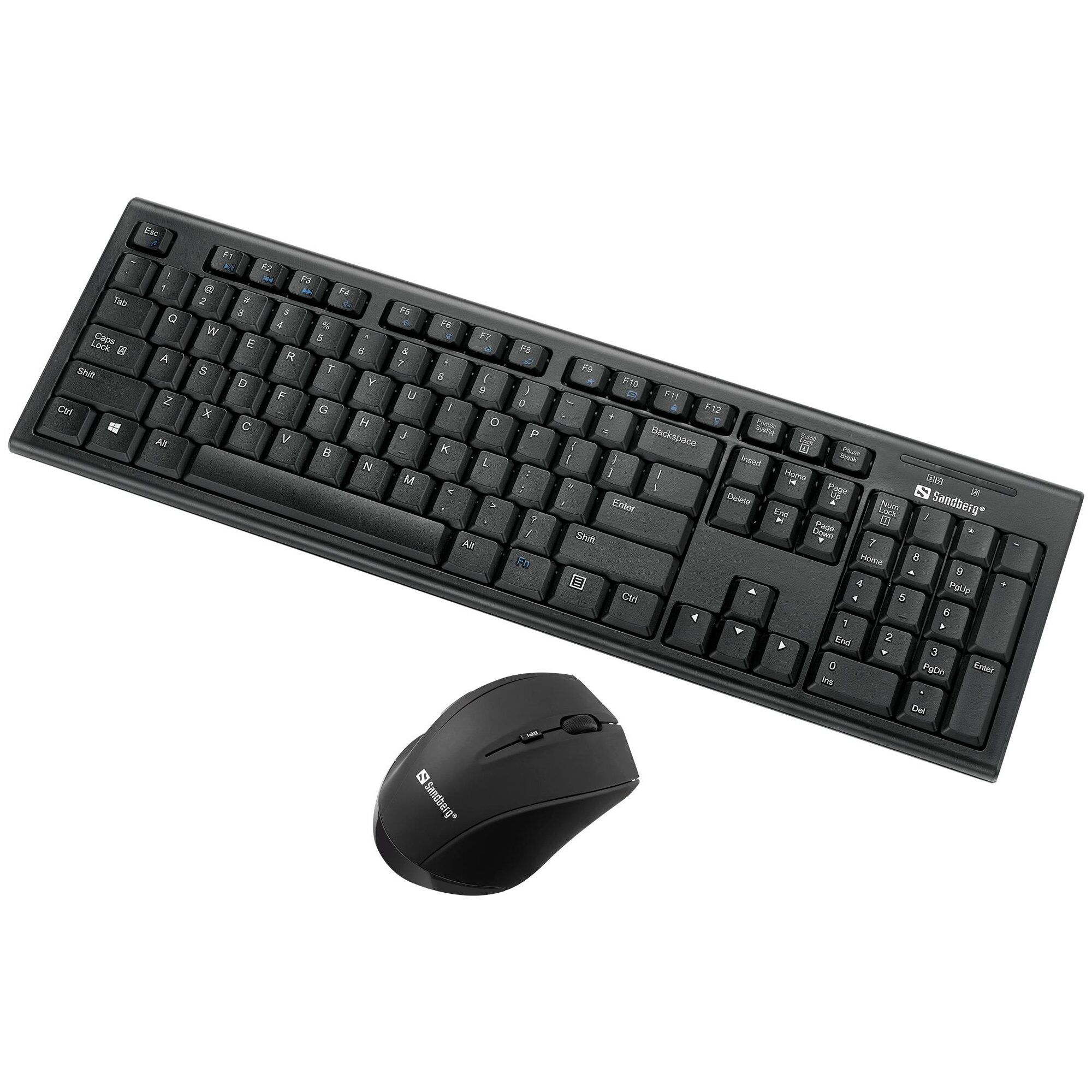 Sandberg Wireless Office Desktop Set, Black