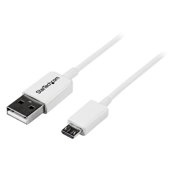 Cable USB Micro de 1 metro StarTech.com - A a Micro B - Blanco
