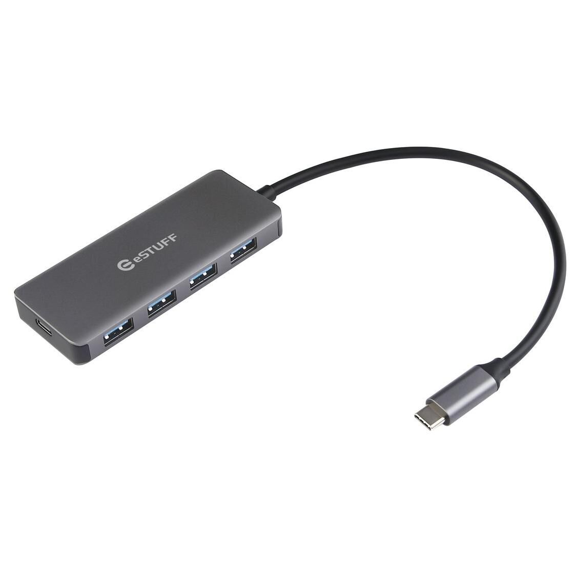 Hub et adaptateur eSTUFF USB Type-C 3.2 Gen 1 (5 Gbps, aluminium)
