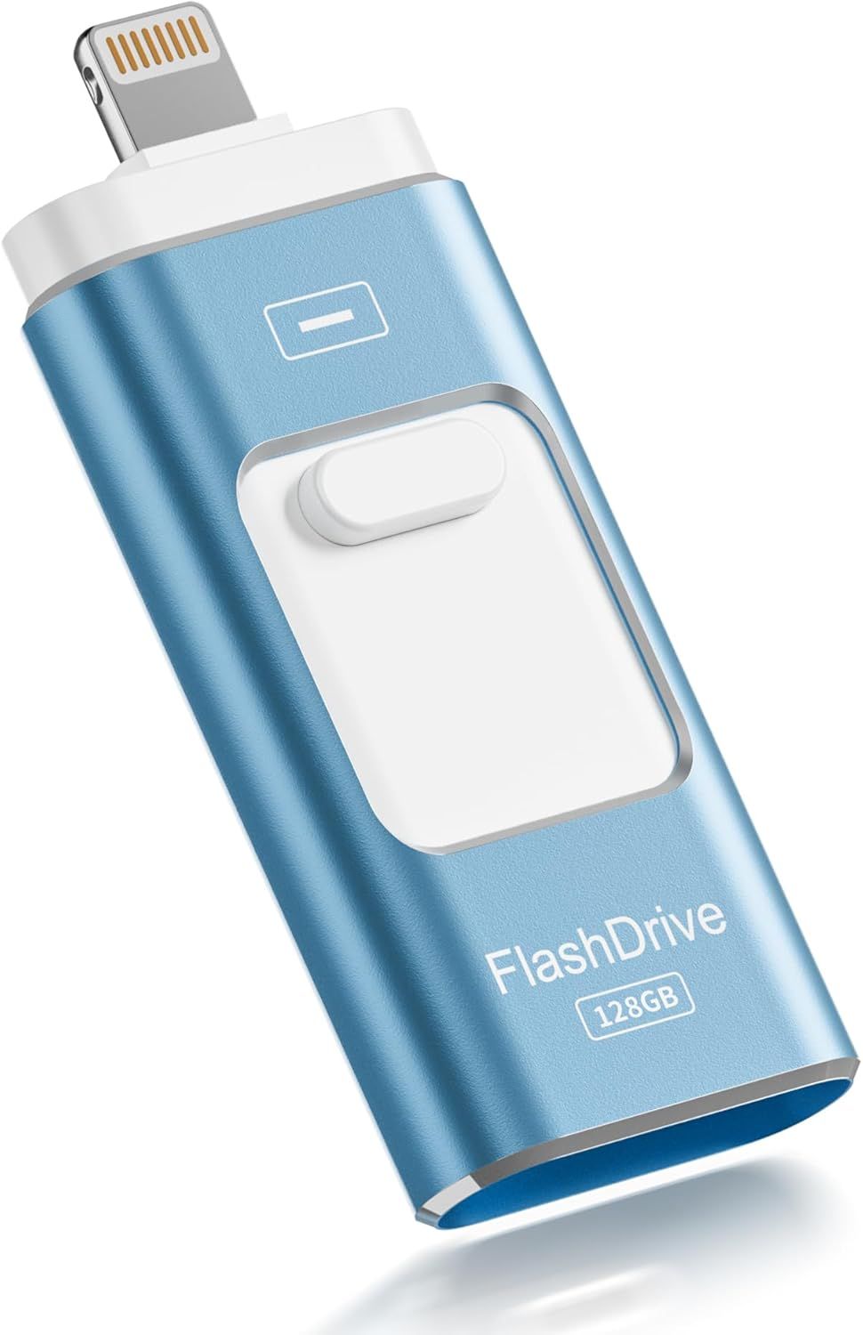 ROSPE 128GB USB 3-in-1 Certified MFi Flash Drive for iPhone/iPad/Type C/Android/PC