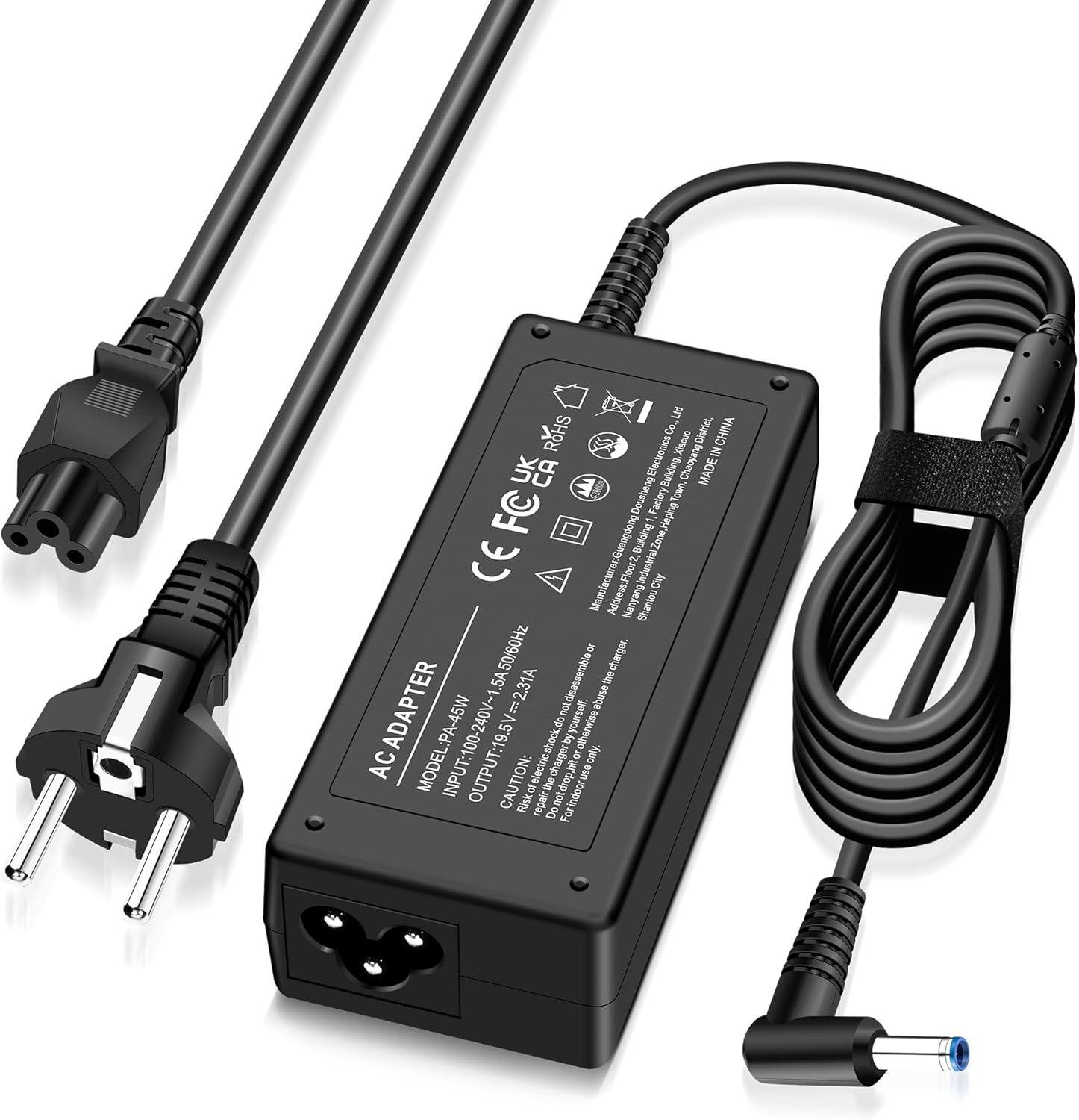 Cargador de 45 W Compatible con HP EliteBook 820 840 850 ProBook 430 440 450 455 470 250 G3 G4 G5 G6 G7 G8 Pavilion Spectre Envy X360 11 13 15 Portátil