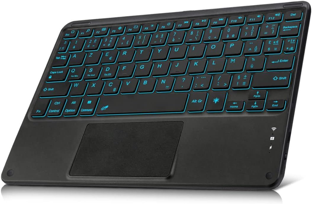 Bluetooth AZERTY Keyboard with Touchpad