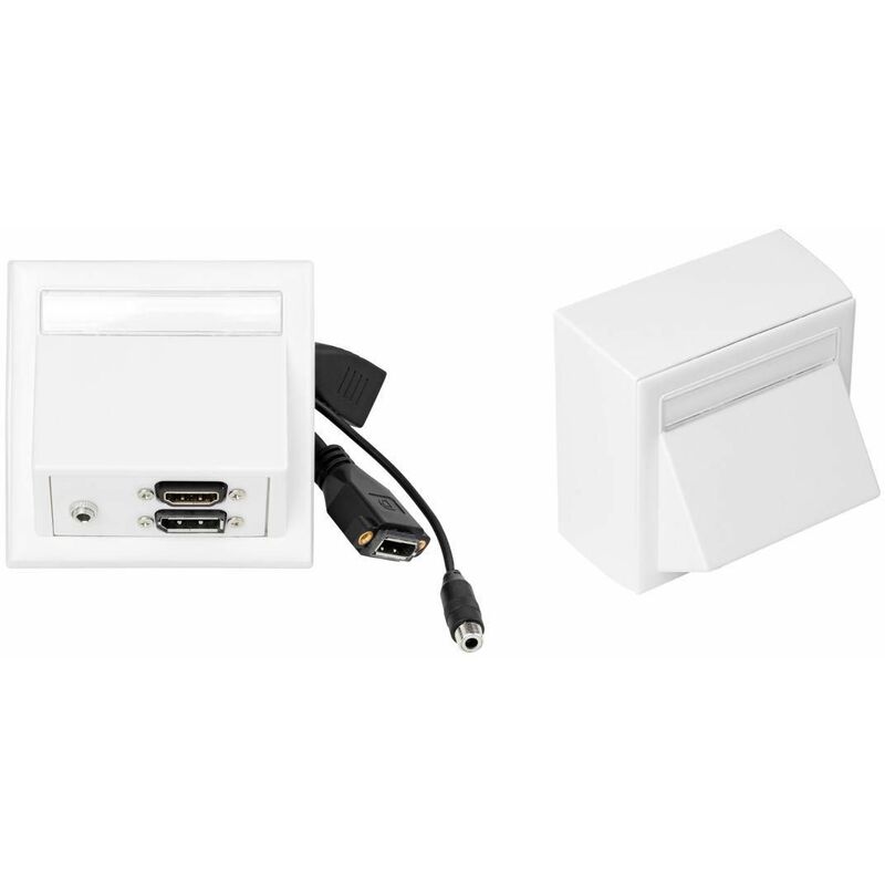 Enchufable muro MicroConnect HDMI y DisplayPort