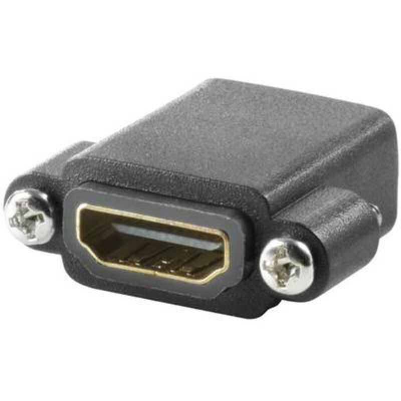Weidmüller HDMI Female Extension Cable, 30mm Length, Black