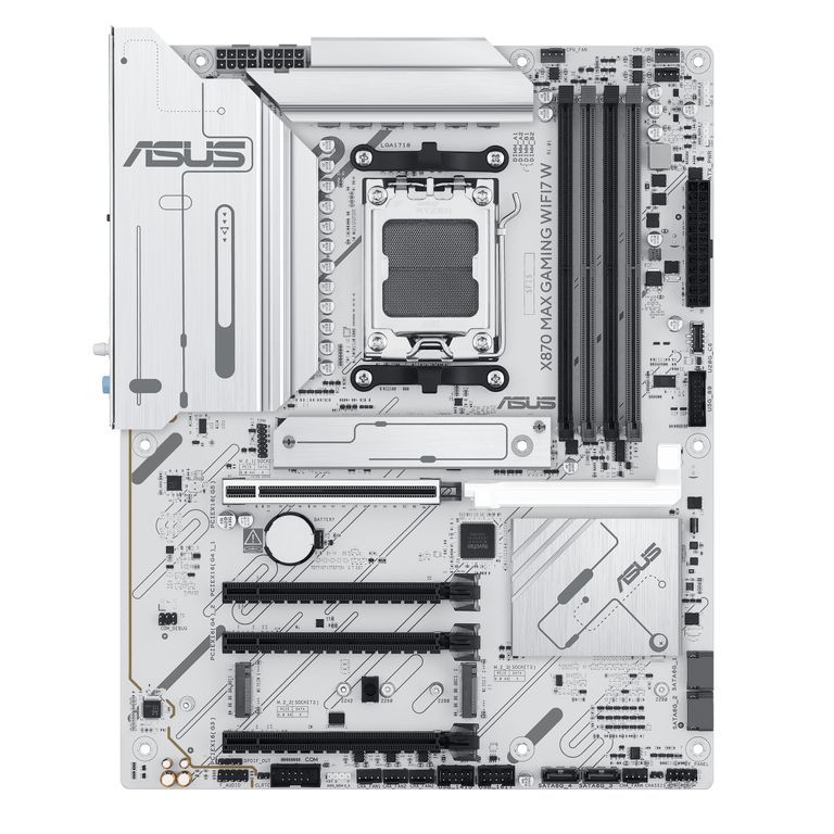 ASUS X870 MAX Gaming WiFi7 W - AMD X870 AM5 ATX Motherboard