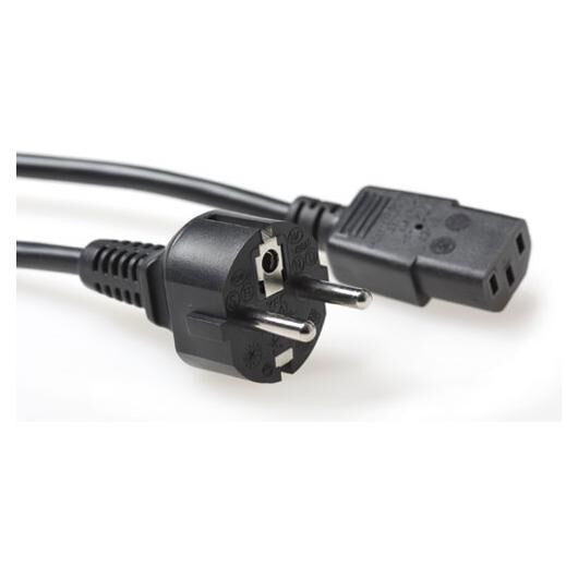 ACT AK5017 2.5m Black Electric Cable CEE7/7 to C13 Coupler