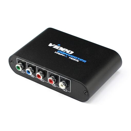 YPbPr to HDMI Converter - Component Video to HDMI Scaler 1080P with Aluminum Case