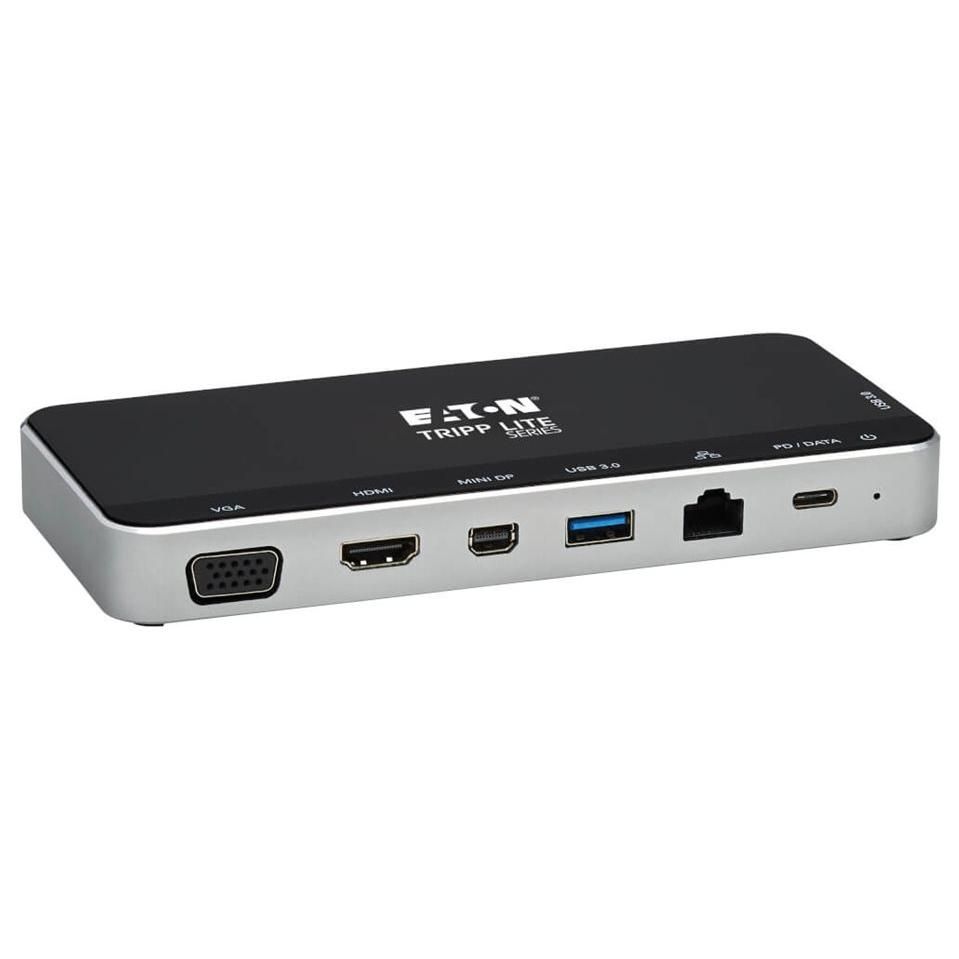 Tripp Lite Eaton USB-C Docking Station - Triple Display 4K HDMI VGA