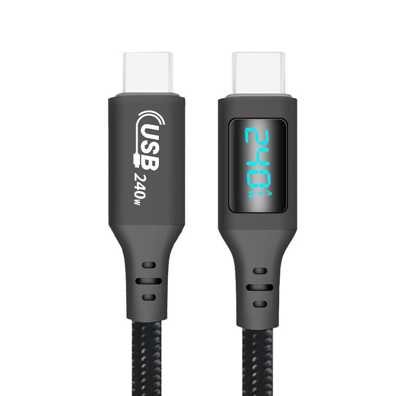 Cable USB-C a USB-C: 240 W, 480 Mbps de transferencia de datos 1 m
