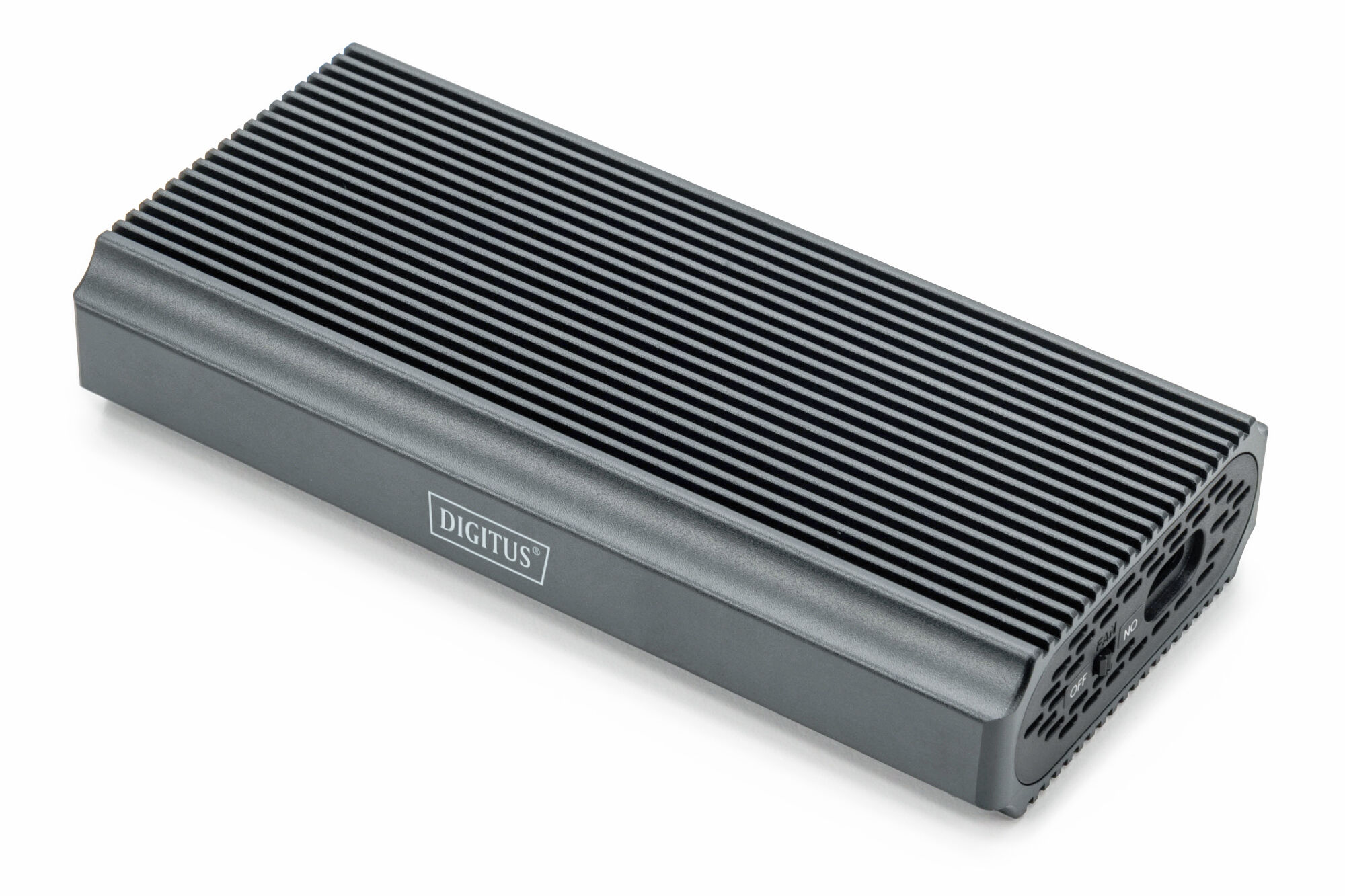 Caja Digitus para SSD M.2, USB 4.0, NVMe, 40 Gbps, Aluminio, sin herramientas