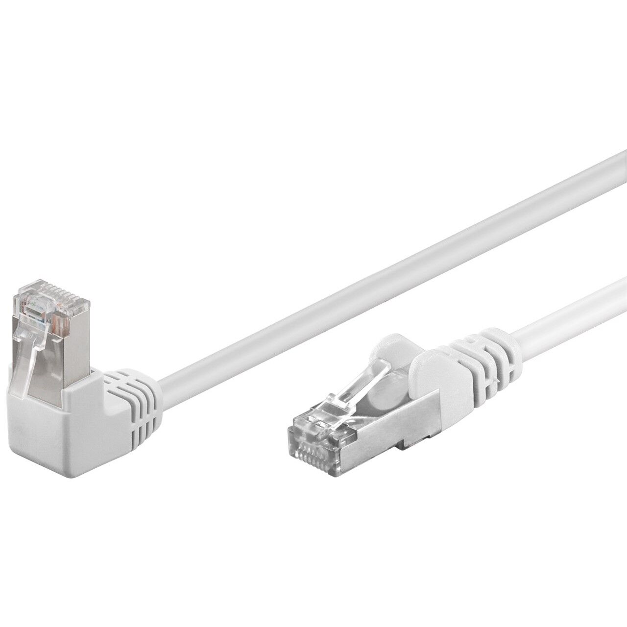 Goobay CAT 5e Network Cable 1x 90 Degree Angle F/UTP CCA 3m White