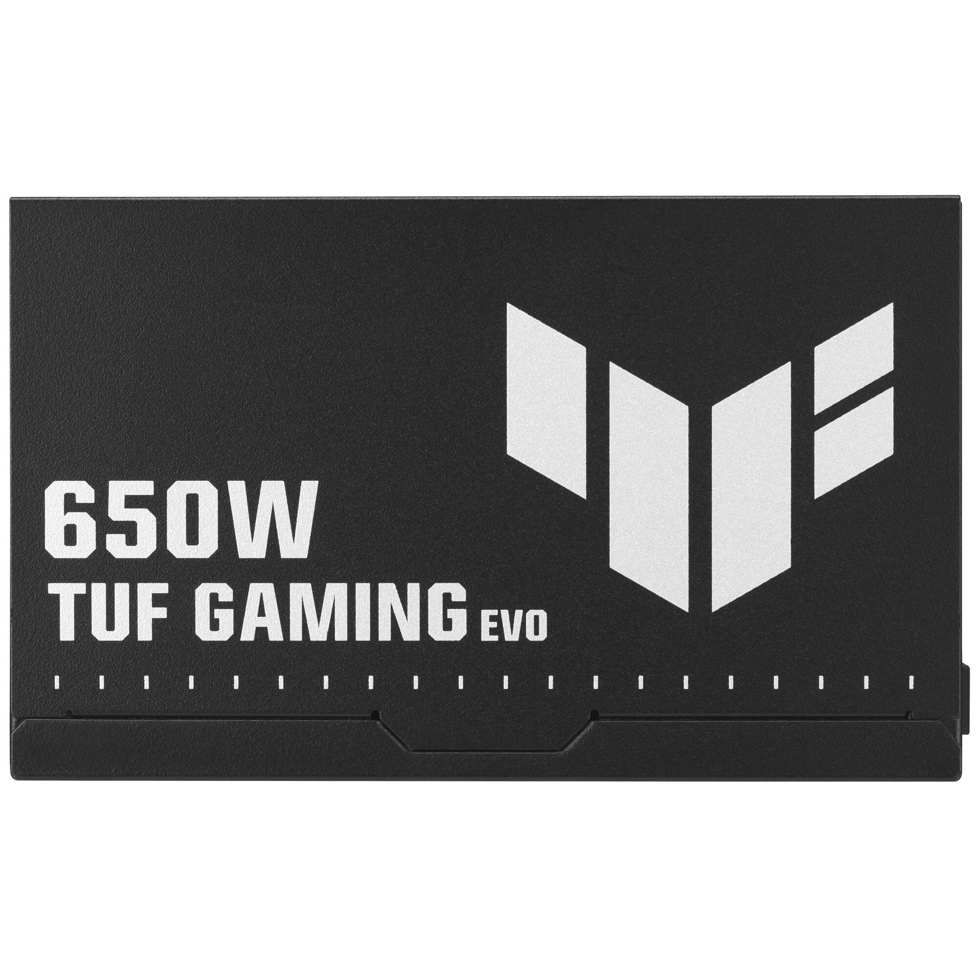 ASUS TUF Gaming EVO 650W Fuente de alimentación - ATX12V/EPS12V - Certificada 80 PLUS Bronce - Calificación Plata - 100-240V CA - Fuente de alimentación para PC