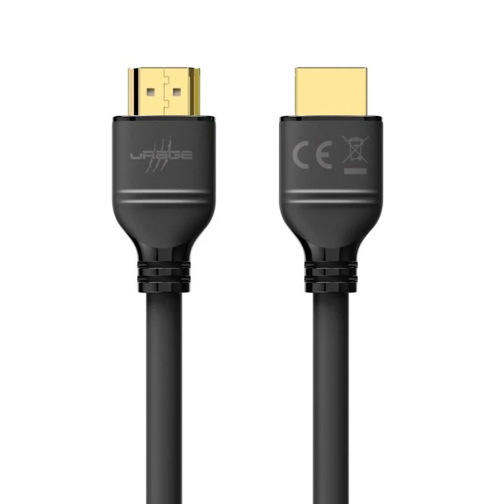 uRage 8K High-Speed HDMI Cable 2m Black/Gold
