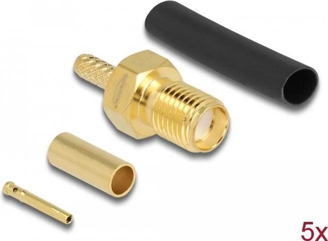 Connecteur d'antenne à crimper SMA Delock pour RG-174/RG-316