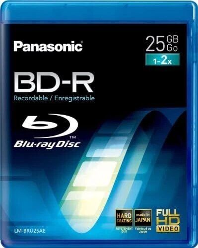 Panasonic BD-R 25GB Blank Blu-ray Discs (2 Pack)