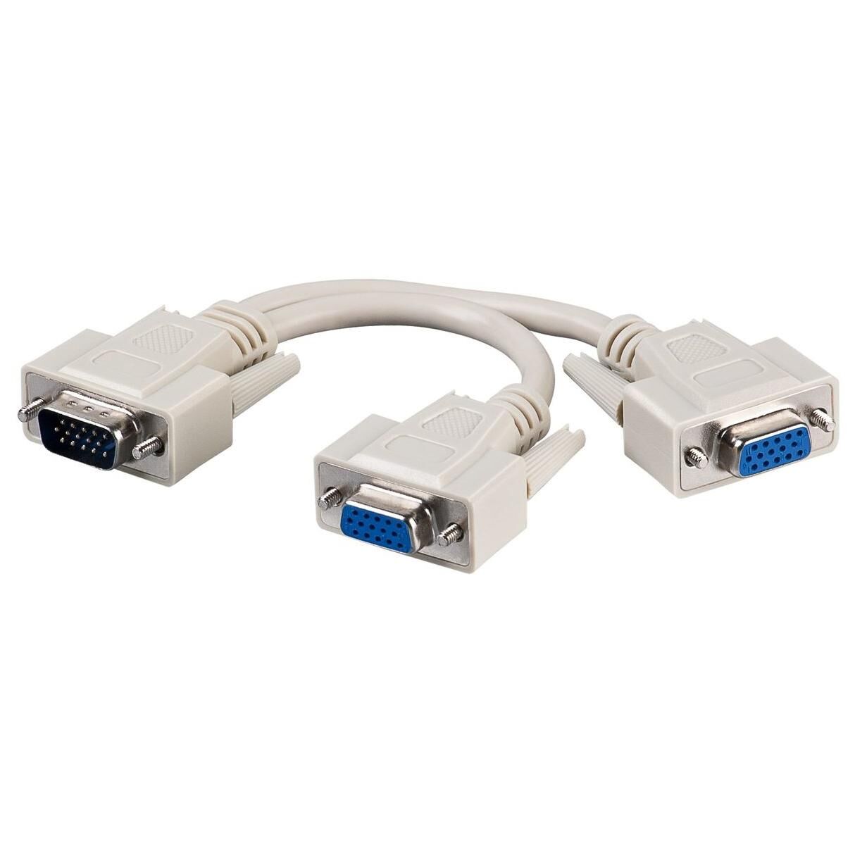 Câble VGA MicroConnect 0,3 m, Gris