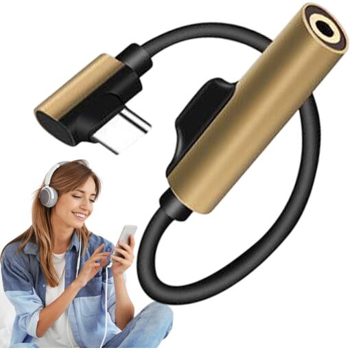 Subzonal USB-C Adapter: 3.5mm Audio Jack Converter, Compact AUX Cable for Charging and Listening