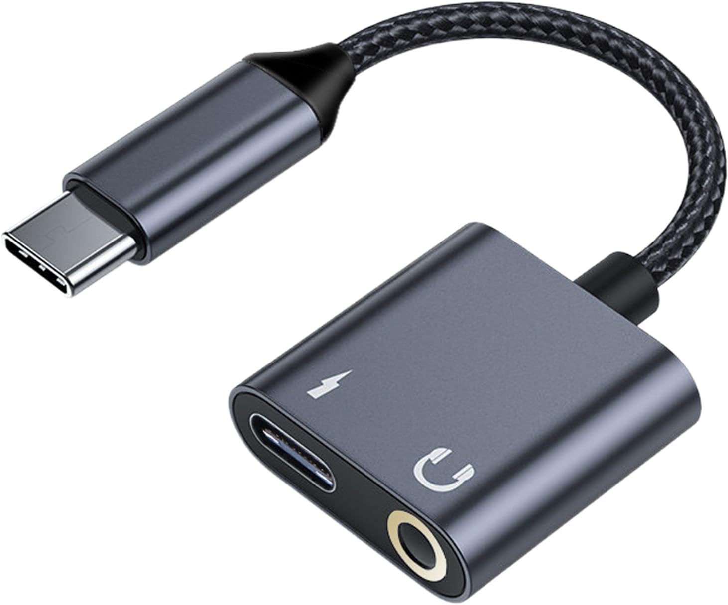 Adaptador de Audio Subzonal USB C a 3.5mm - Cable para auriculares 2 en 1 para teléfonos y tabletas