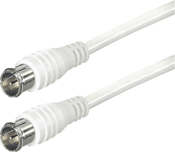 Transmedia FH 1-10 DQL Coaxial Cable 10m Type F White