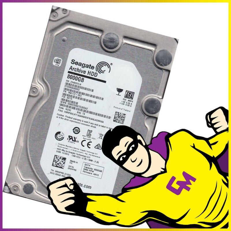 Seagate 8TB Archive HDD ST8000AS002 3.5" SATA III 6 Gbps 5900 RPM
