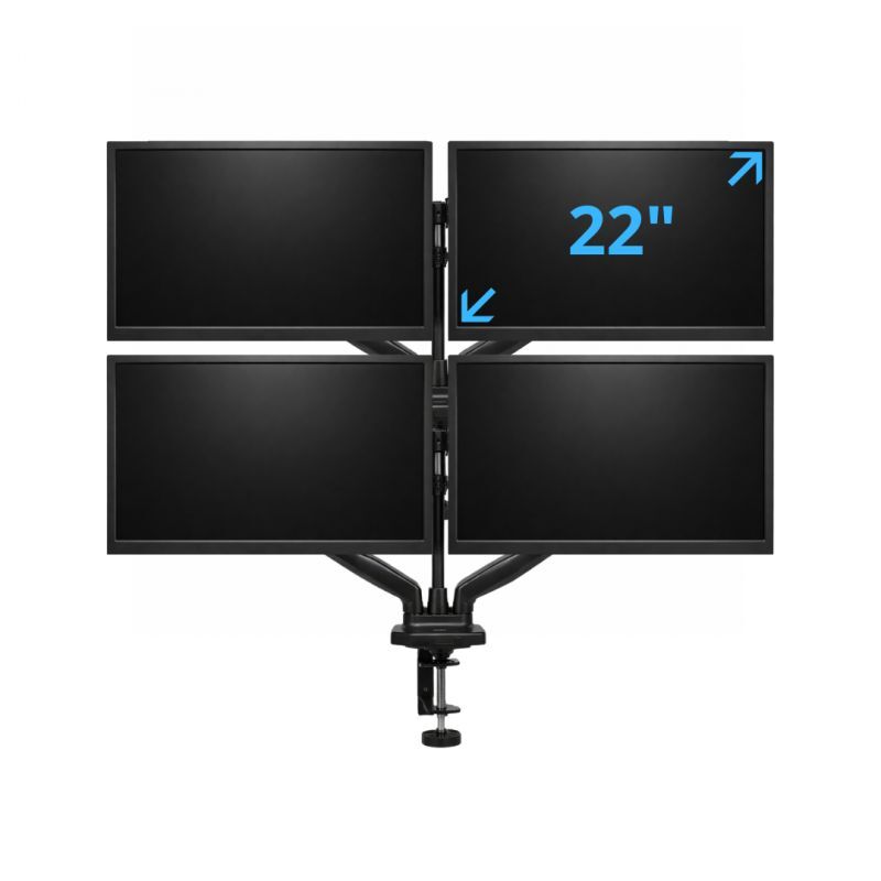 MonsieurCyberman 22-Inch Quad Screen PC Monitor Set