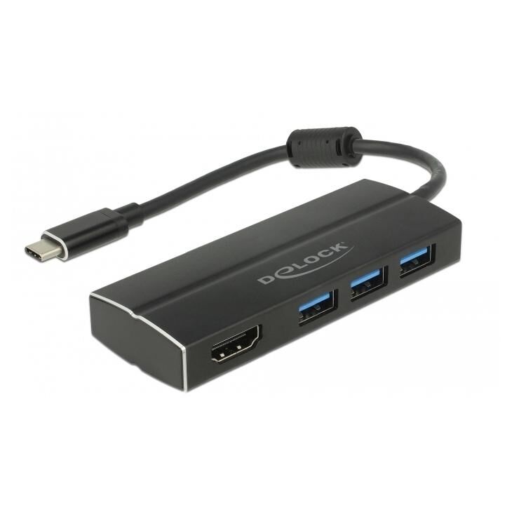 Estación de carga Delock USB-C, Negro