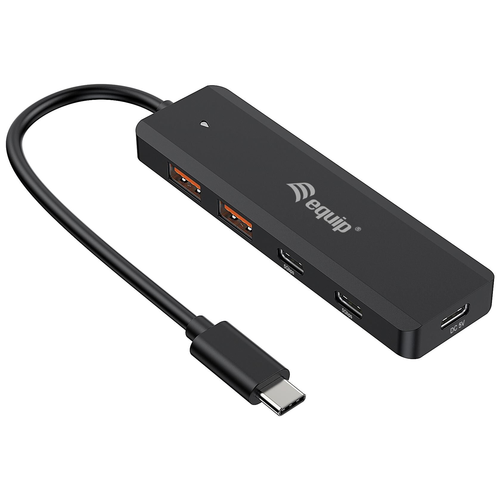 Equip USB 3.2 Gen 2 Type-C Hub & Adapter (10Gbps, Black)