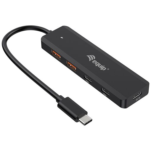 Hub et adaptateur Equip USB 3.2 Gen 2 Type-C (10 Go/s, Noir)