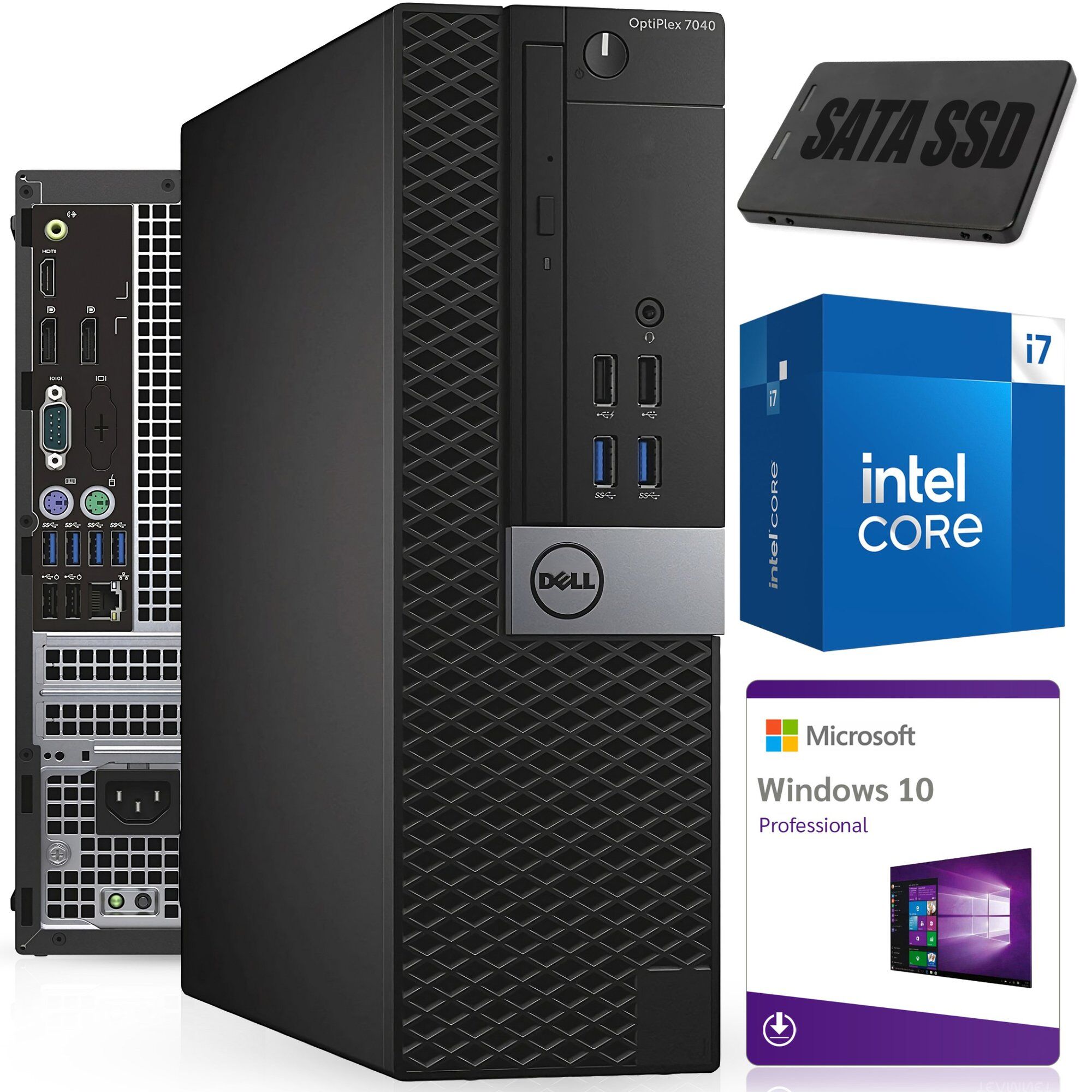 Dell OptiPlex 7040 Slim SFF i7-6700 8GB 256GB SSD Win10Pro KL A