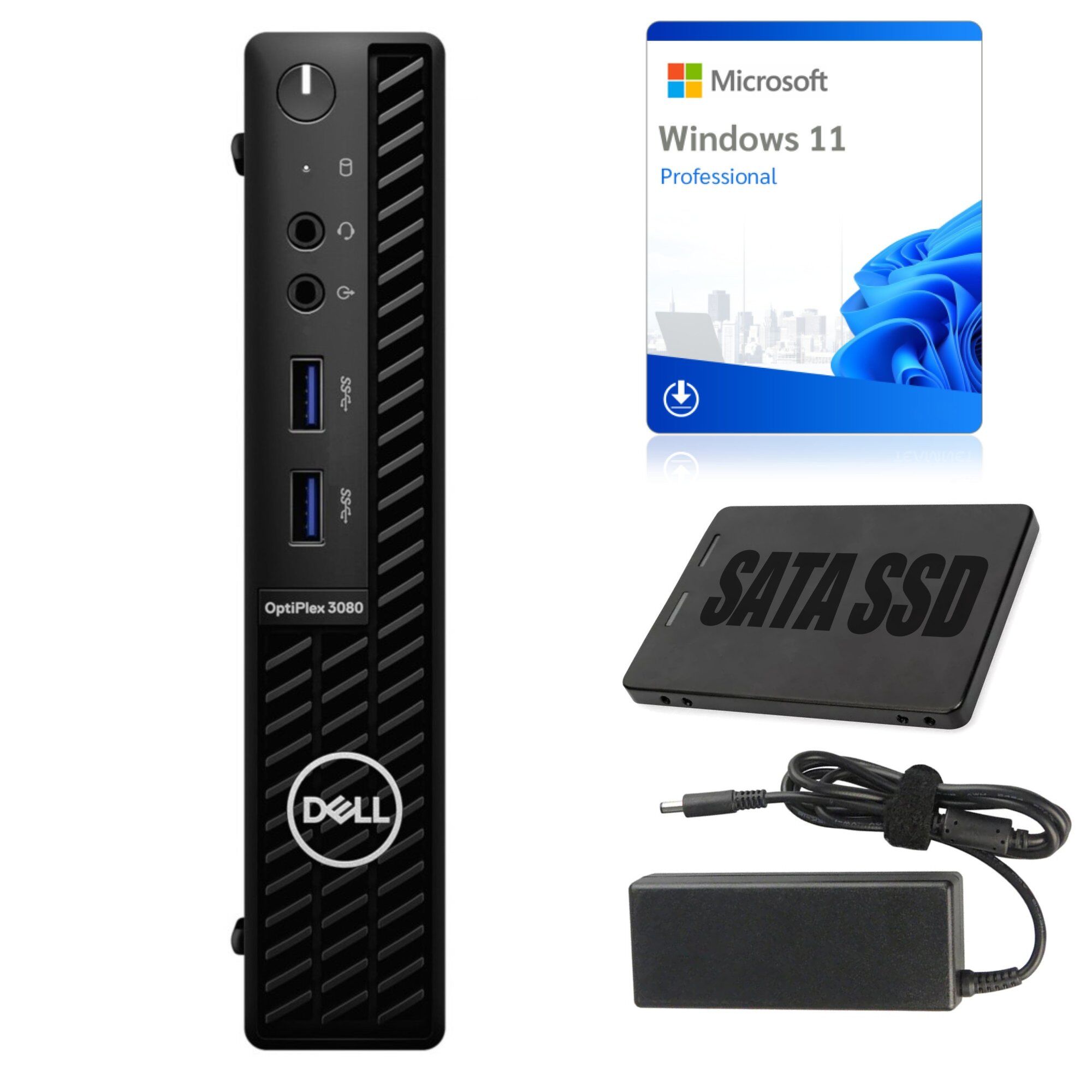 Dell OptiPlex 3080 Mini PC i5-10500T 16GB 512GB SSD WiFi Win11Pro A-Class