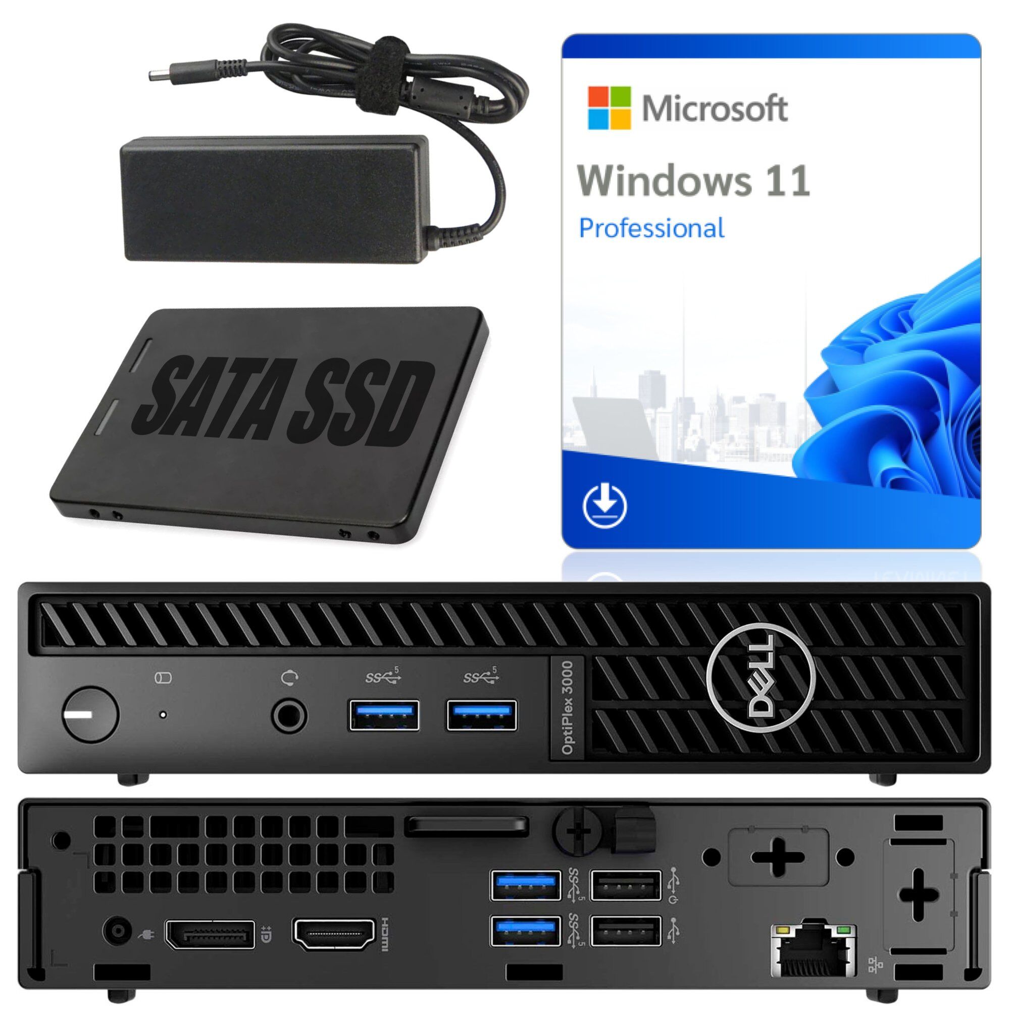 Dell OptiPlex 3000 Micro i5-12500T 8GB 256GB SSD WiFi Windows 11 Pro