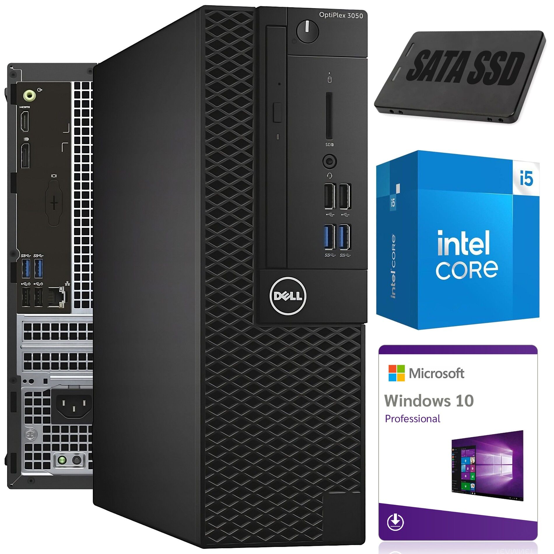 Dell OptiPlex 3050 SFF i5-7500 8GB 256GB SSD Win10Pro KL