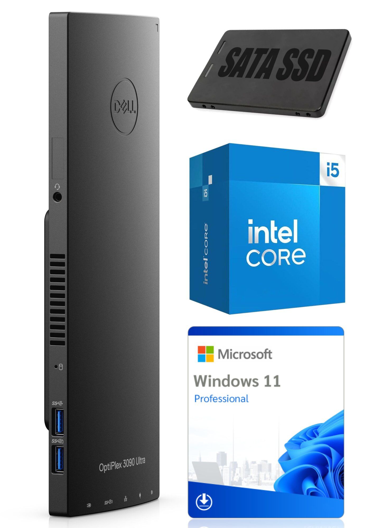 Dell OptiPlex 3090 Ultra Mini PC i5-1145G7 8GB 256GB SSD Wifi Win11Pro A-Class