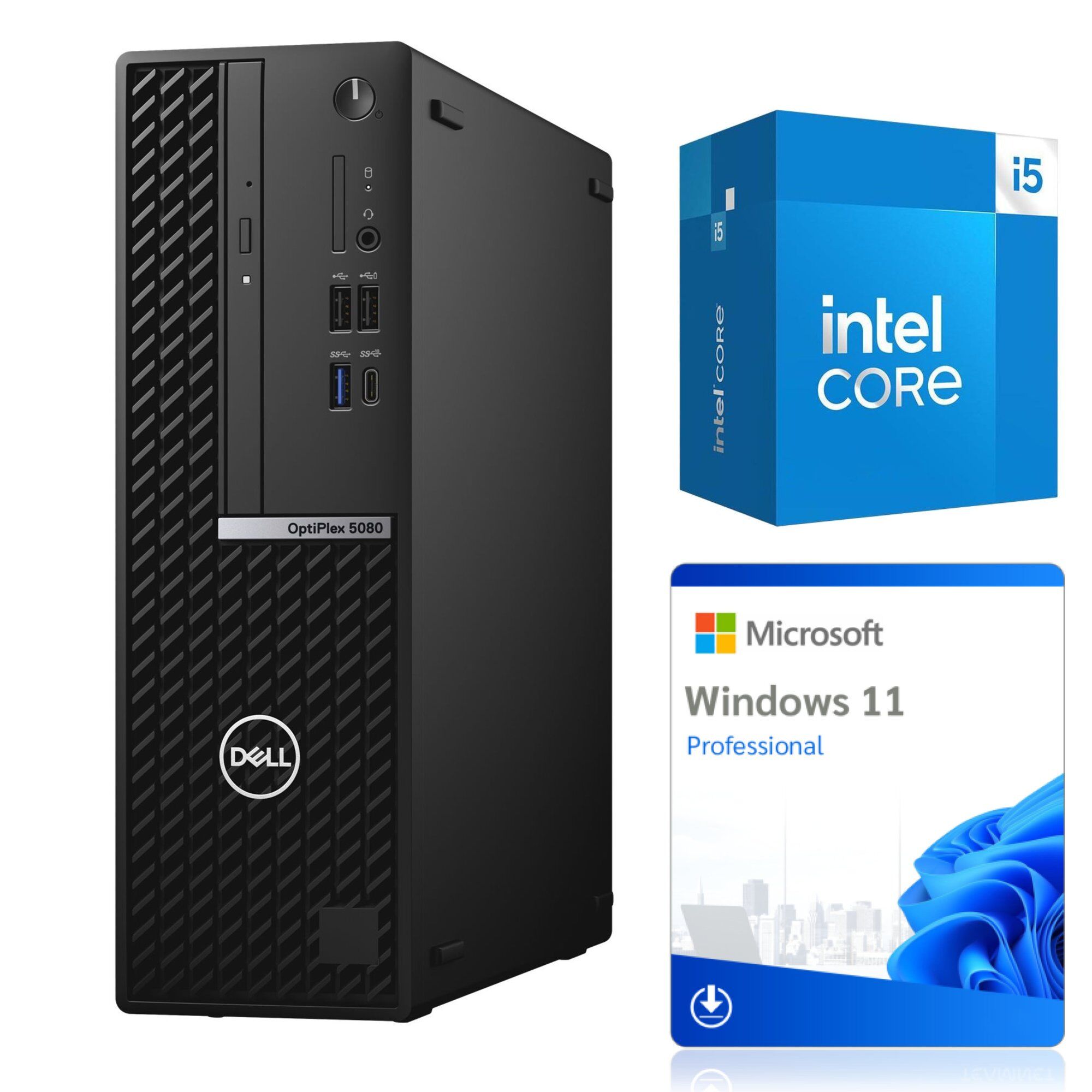 Dell OptiPlex 5080 SFF Desktop PC i5-10500T 8GB 512GB SSD Windows 11 Pro