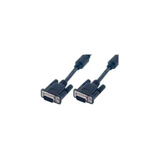 Câble coaxial MCL Samar S-VGA HD15, 5M, Noir