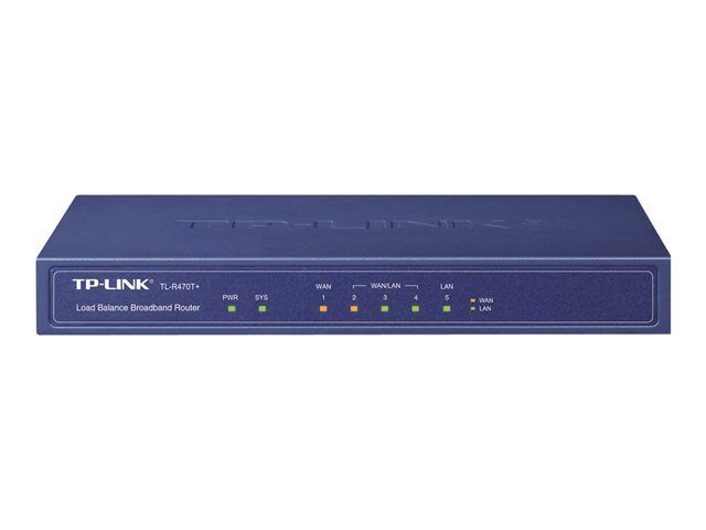 Enrutador TP-Link TL-R470T+ de 4 puertos WAN