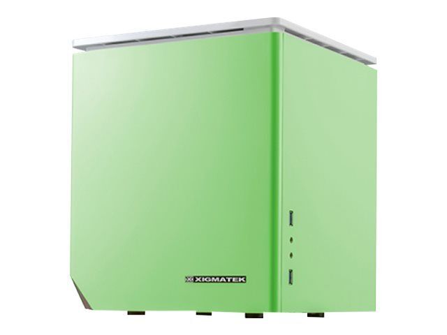 XIGMATEK Nebula C Tour Mini ITX No Power Supply (EPS12V/PS/2) Green USB/Audio
