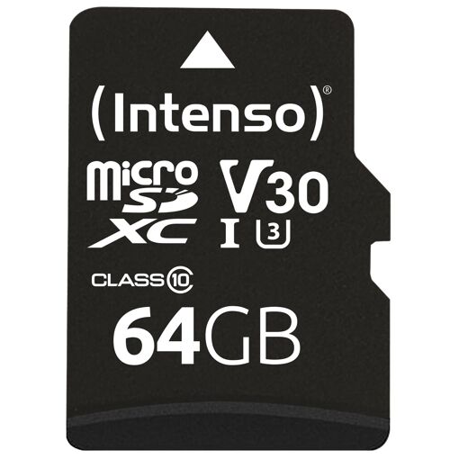 Intenso 64GB MicroSDXC UHS-I Class 10 Memory Card