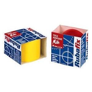Rubafix Canvas Tape, White, Hand-Cut, Plasticized