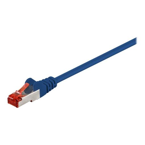 Wentronic RJ-45 Cable - 15cm, CAT6, SFTP, Blue