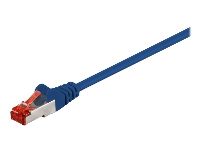 Câble Wentronic RJ-45 - 15 cm, Cat6, SFTP, Bleu