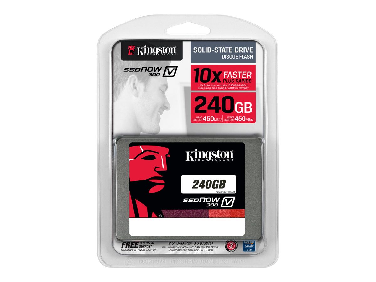 Kingston SSDNow V300 - 240GB Internal 2.5" SATA 6Gb/s SSD