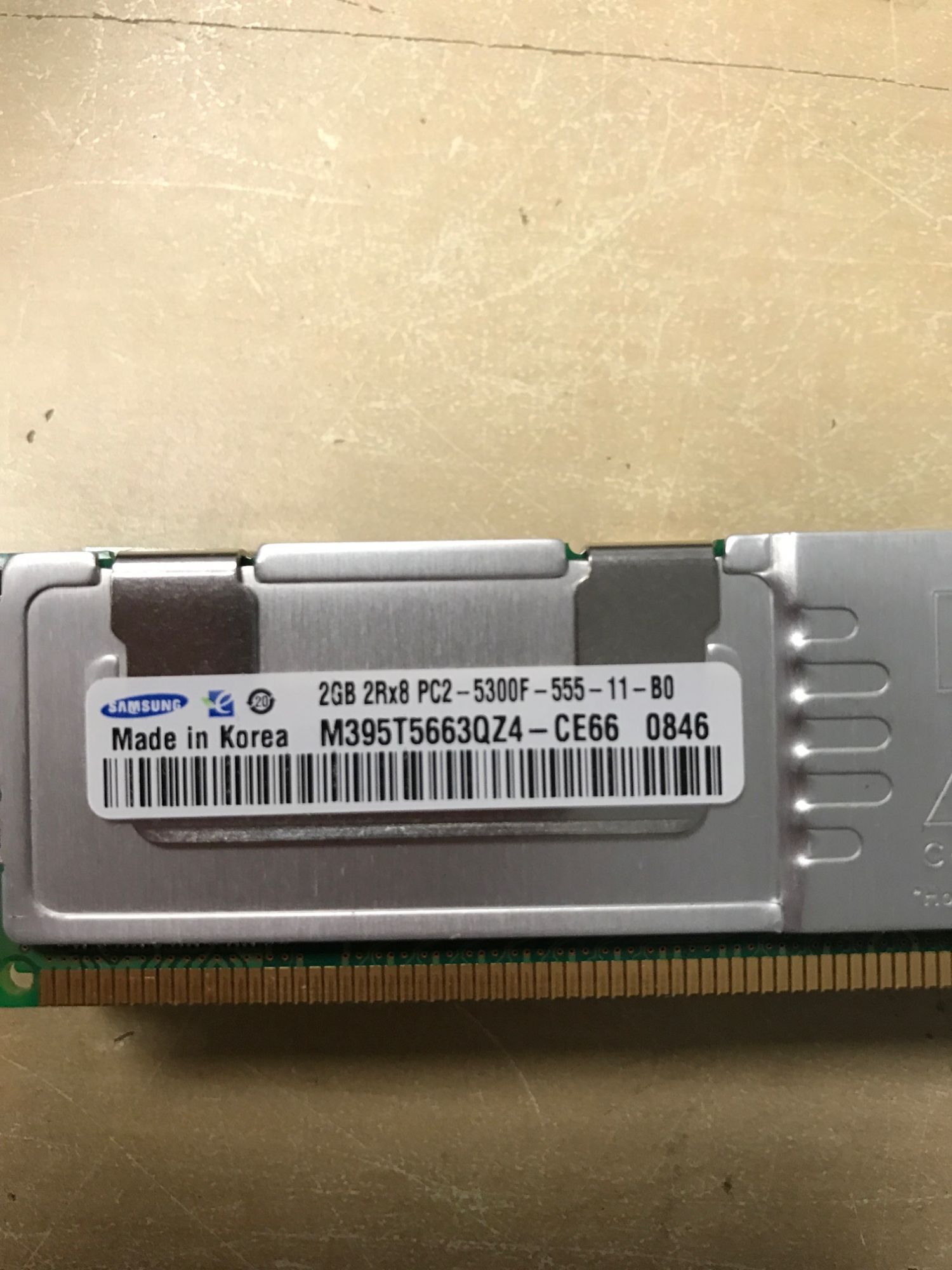 Samsung 2GB Memory Module M395T5663QZ4-CE66 (2x1GB DDR3 1600MHz PC2-5300F)