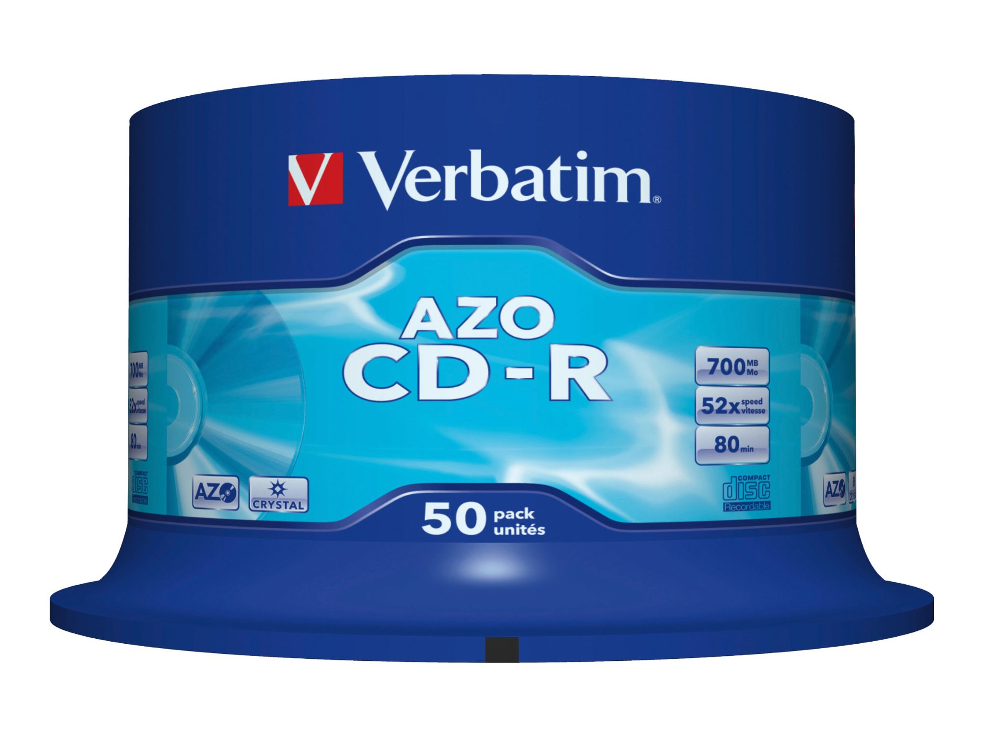 Verbatim DataLifePlus 50x CD-R - 700MB, 48x Speed